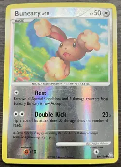 Buneary 86/146 Pokemon TCG Diamond & Pearl Legends Awakened Reverse Holo MP - Image 1