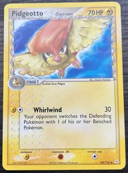 Pidgeotto Delta Species 49/110 Pokemon TCG EX Holon Phantoms Uncommon LP - Image 1