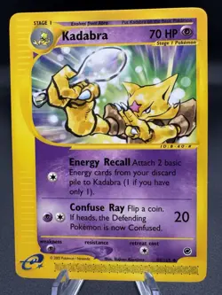 Pokemon TCG Kadabra Expedition 84/165 Regular - Lightly Damaged - Image 1