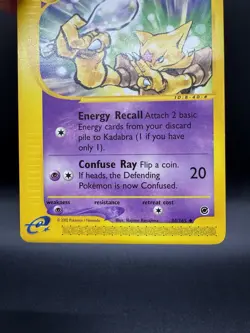 Pokemon TCG Kadabra Expedition 84/165 Regular - Lightly Damaged - Image 4