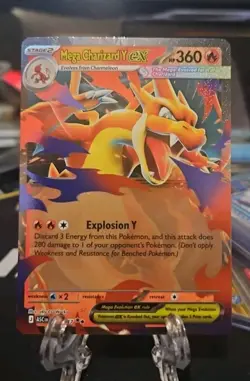 Mega Charizard Y ex 022/217 Double Rare ME: Ascended Heroes Pokemon Holo NM/M (2 - Image 1