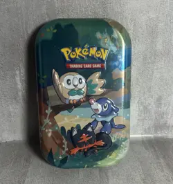 Pokemon Celebrations Mini Tin Empty Starters No Packs Gen 7 Rowlet Litten L3 - Image 1