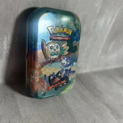 Pokemon Celebrations Mini Tin Empty Starters No Packs Gen 7 Rowlet Litten L3 - Image 2