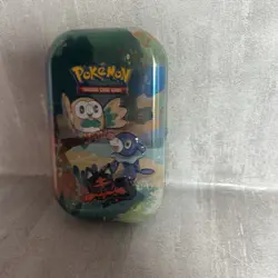 Pokemon Celebrations Mini Tin Empty Starters No Packs Gen 7 Rowlet Litten L3 - Image 3