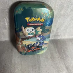 Pokemon Celebrations Mini Tin Empty Starters No Packs Gen 7 Rowlet Litten L3 - Image 4