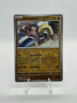 Pokemon TCG Hitmonlee Scarlet & Violet 151 Reverse Holo 106/165 NM Condition - Image 1