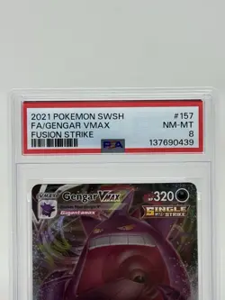 Gengar VMAX 157/264 Pokemon Swsh08 Fusion Strike Holo English PSA 8 - Image 2