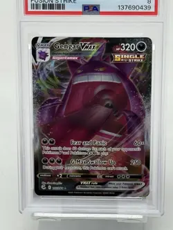 Gengar VMAX 157/264 Pokemon Swsh08 Fusion Strike Holo English PSA 8 - Image 3
