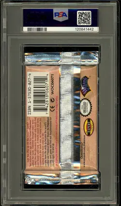 Pokemon 1999 WOTC 1st Edition Fossil Aerodactyl Sealed Booster Pack PSA 7 - Image 2