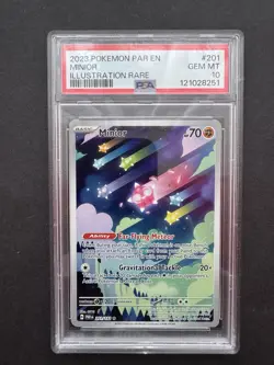 *PSA 10* Minior 201/182 - Paradox Rift - Illustration Rare - Gem Mint Pokemon - Image 1