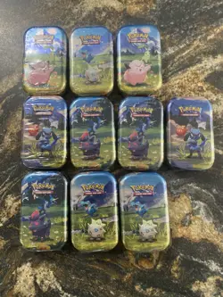 Pokemon TCG Ascended Heroes Factory Sealed 10x Mini Tins Case Quantity - Image 1