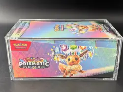 Pokemon SV8.5 Prismatic Evolutions Sealed Booster Bundle Display W/Acrylic Case - Image 4