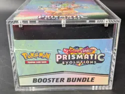 Pokemon SV8.5 Prismatic Evolutions Sealed Booster Bundle Display W/Acrylic Case - Image 5
