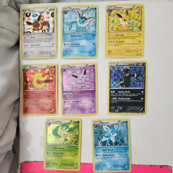 Pokemon TCG Eeveelutions Black & White Eevee Promo Set BW87-94 - Image 1