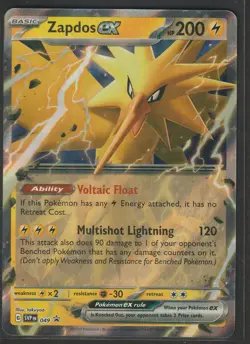 Pokemon TCG Zapados EX SVP 049 Scarlet & Violet 151 Black Star Promo Near Mint - Image 1