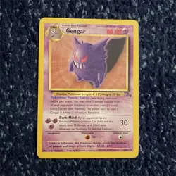 Pokemon TCG Gengar 20/62 Fossil Set Unlimited Regular Rare 1999 WOTC - Image 1