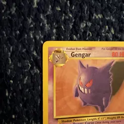 Pokemon TCG Gengar 20/62 Fossil Set Unlimited Regular Rare 1999 WOTC - Image 3
