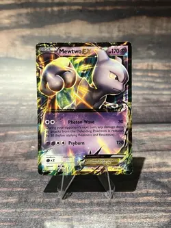 Mewtwo EX XY183 Black Star Promo 2016 Holo Pokemon Card TCG - Image 1