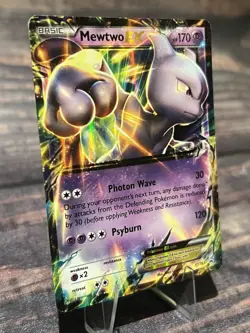 Mewtwo EX XY183 Black Star Promo 2016 Holo Pokemon Card TCG - Image 2