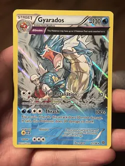 Pokemon Gyarados TCG Full Art Holo Rare Card 21/98 XY Ancient Origins - Image 1