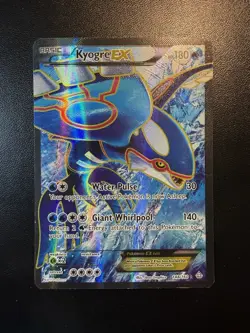 Pokemon TCG Kyogre EX 148/160 XY Primal Clash Holo Damaged - Image 1