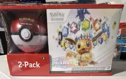 Pokemon TCG Scarlet & Violet Prismatic Evolutions Elite Trainer Box 2-Pack - Image 1