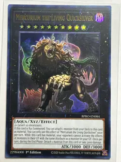 Mercurium the Living Quicksilver Ultra Rare 1st Ed Burst Protocol BPRO-EN084 NM - Image 1