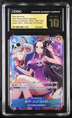 CGC 10 Pristine Boa Hancock OP01-078 Alternate A One Piece Premium Best Japanese - Image 1