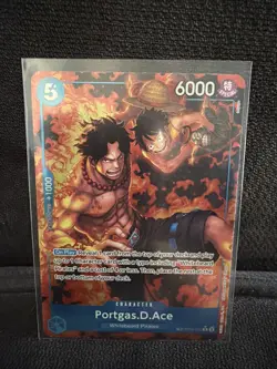 Portgas D. Ace One Piece OP08-052 TR Treasure Rare Alternative Art Royal Blood - Image 1