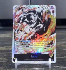 One Piece Ultra Deck: Three Brothers Sabo ST13-001 Parallel Alternate Art Leader - Image 2