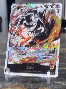 One Piece Ultra Deck: Three Brothers Sabo ST13-001 Parallel Alternate Art Leader - Image 3