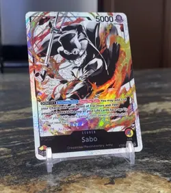 One Piece Ultra Deck: Three Brothers Sabo ST13-001 Parallel Alternate Art Leader - Image 4