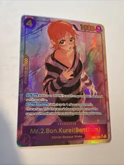 Mr.2.Bon.Kurei(Benthem) (Alt Art) Secret Rare EB01-061 One Piece Near Mint Eng. - Image 1