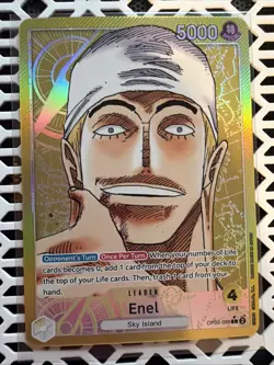 2023 One Piece Awakening of the New Era Enel Alt Art Leader OP05-098 NM - Image 1