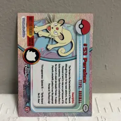 2000 Topps Chrome - PERSIAN #53 - Pokemon Card TCG Nintendo MP-HP - Image 2