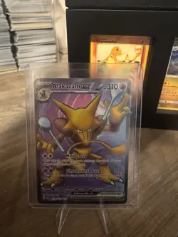 Pokemon Alakazam EX TCG Scarlet Violet-151 Holo Ultra Rare Card 188/165 - Image 1