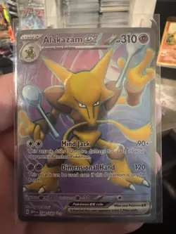Pokemon Alakazam EX TCG Scarlet Violet-151 Holo Ultra Rare Card 188/165 - Image 3
