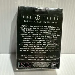 X-Files CCG 60 Card Starter Deck Factory Sealed Premiere Edition 1996 - Image 2