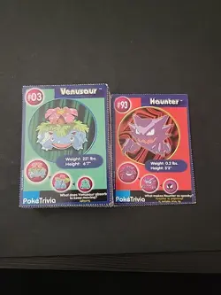 1999 Pokemon PokeTrivia Burger King Promo 45 cards perforated - Image 1