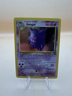 Pokemon TCG Gengar Fossil Holo Card 5/62 MP - Image 3