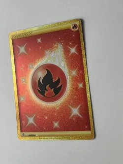 Fire Energy 284/264 SWSH08: Fusion Strike Gold Secret Rare Pokemon Card - Image 2