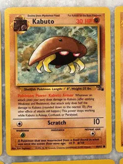 Pokemon Lot of 17 Cards Fossil - Vintage All Unique TCG - Arbok Psyduck NrMt - Image 4