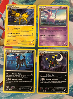 Pokemon Eeveelutions 10 card lot B&W Dark Explorers Umbreon 60,61 Espeon ++++ NM - Image 5