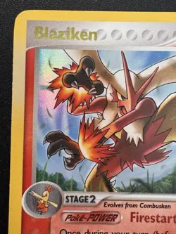 Blaziken 5/108 EX Power Keepers Pokemon Card Reverse Holo Foil Rare MP - Image 3