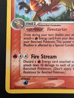 Blaziken 5/108 EX Power Keepers Pokemon Card Reverse Holo Foil Rare MP - Image 5