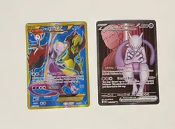 Pokemon Card Lot Mewtwo EX Secret Rare Breakthrough 163, Destined Rivals 213! - Image 1
