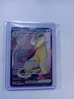Team Rocket’s Persian ex 219/182 Sv10 Destined Rivals NM Pokemon Card - Image 1