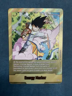 Energy Marker E-80 Gold Manga Booster 02 Dragon Ball Card English NM - Image 1
