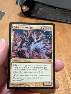 Magic: The Gathering Prince of Thralls Mythic Shards of Alara Demon 7/7 Blue Bl… - Image 1