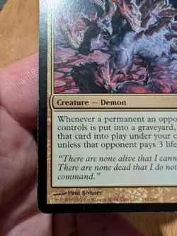 Magic: The Gathering Prince of Thralls Mythic Shards of Alara Demon 7/7 Blue Bl… - Image 5